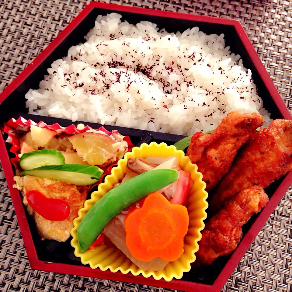 Snapdishの料理写真:久しぶりのお弁当🌸|あーるさん