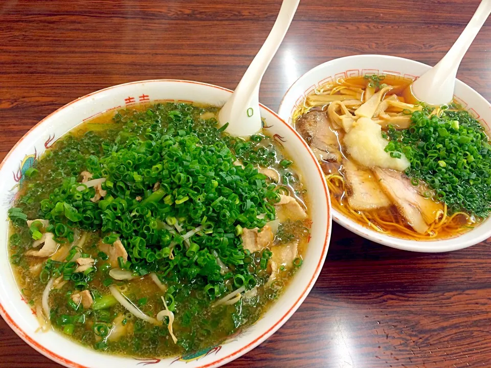 味噌ラーメン、にんにくラーメン|たかよんさん