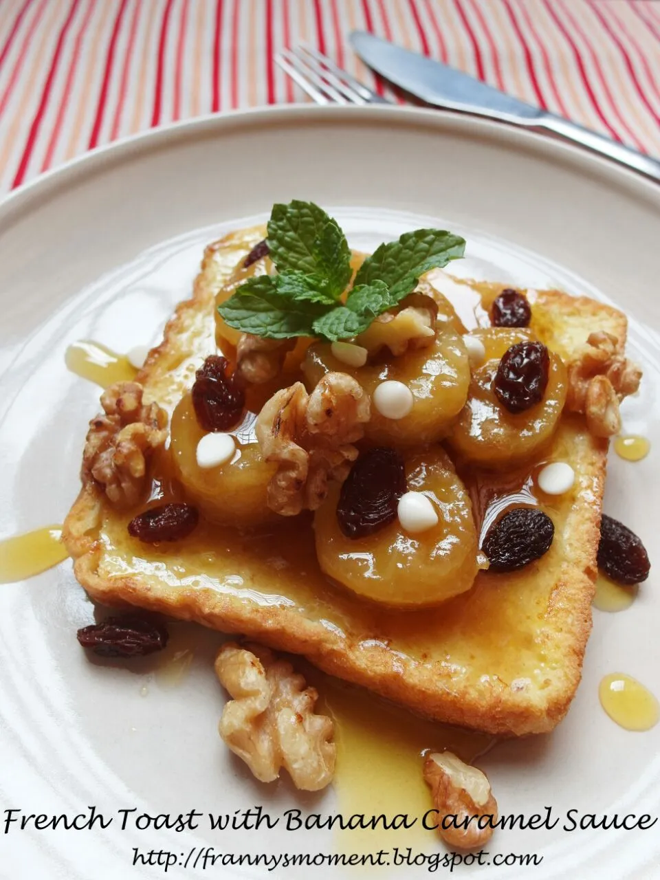 French Toast with Banana Caramel Sauce|Frannyさん