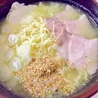 豚バラブロックを蒸した時に出た濃厚スープで作ったラーメン|山谷飯さん