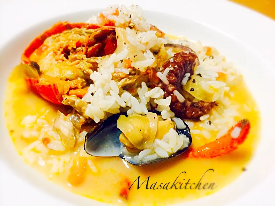 Seafood cream risotto after bouillabaisse|Masakiさん