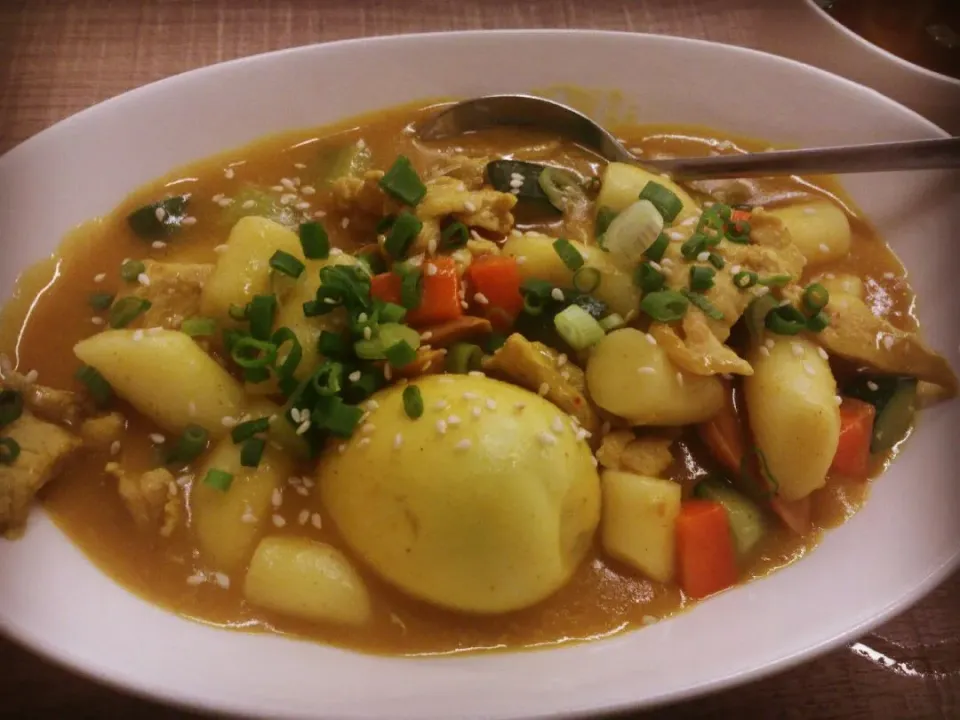 curry chicken tteokboki|mandychiaさん