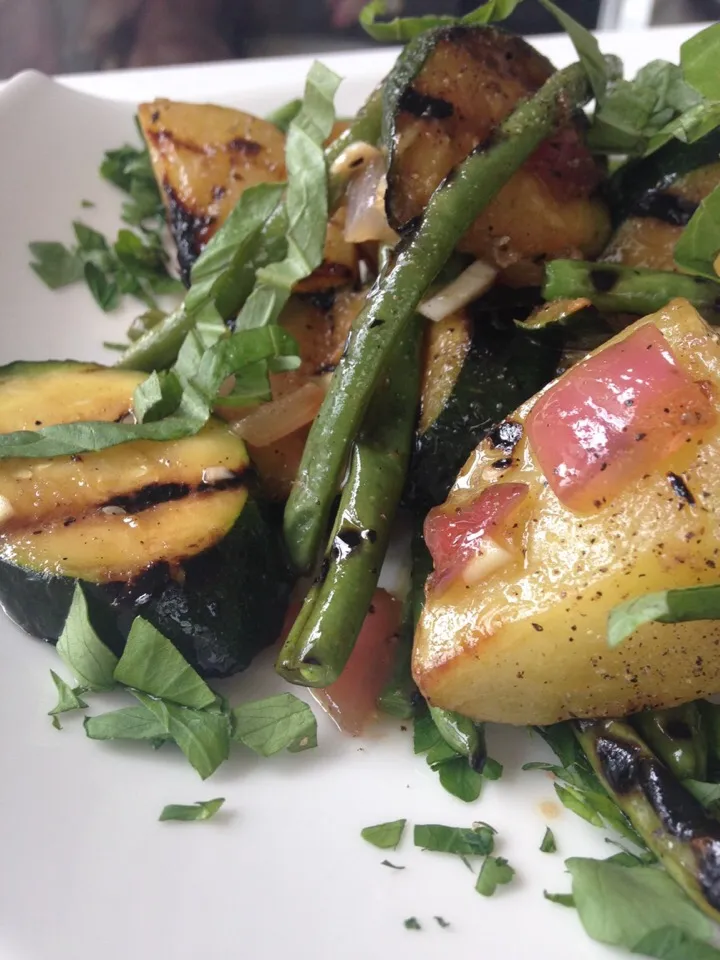 Grilled Potato, greenBeans and Zucchini  with Lemon Vinaigrette|Christine pavelkaさん