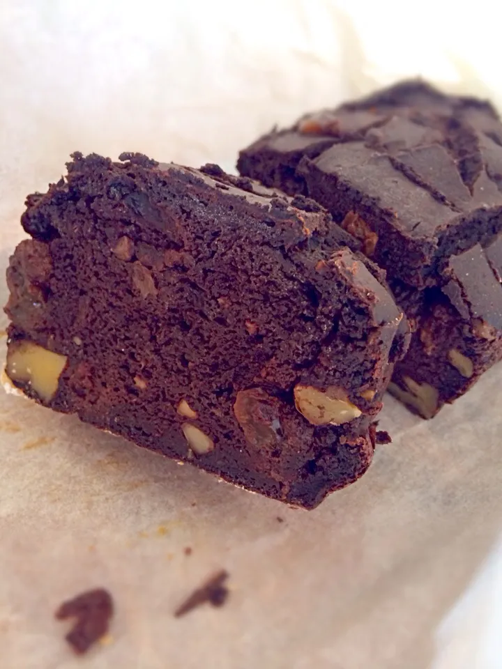 米粉の自家製豆乳ヨーグルトのマクロビビターチョコブラウニー。|らららさん