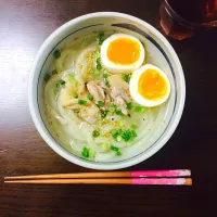 鳥の塩だれうどん|まゆゆさん