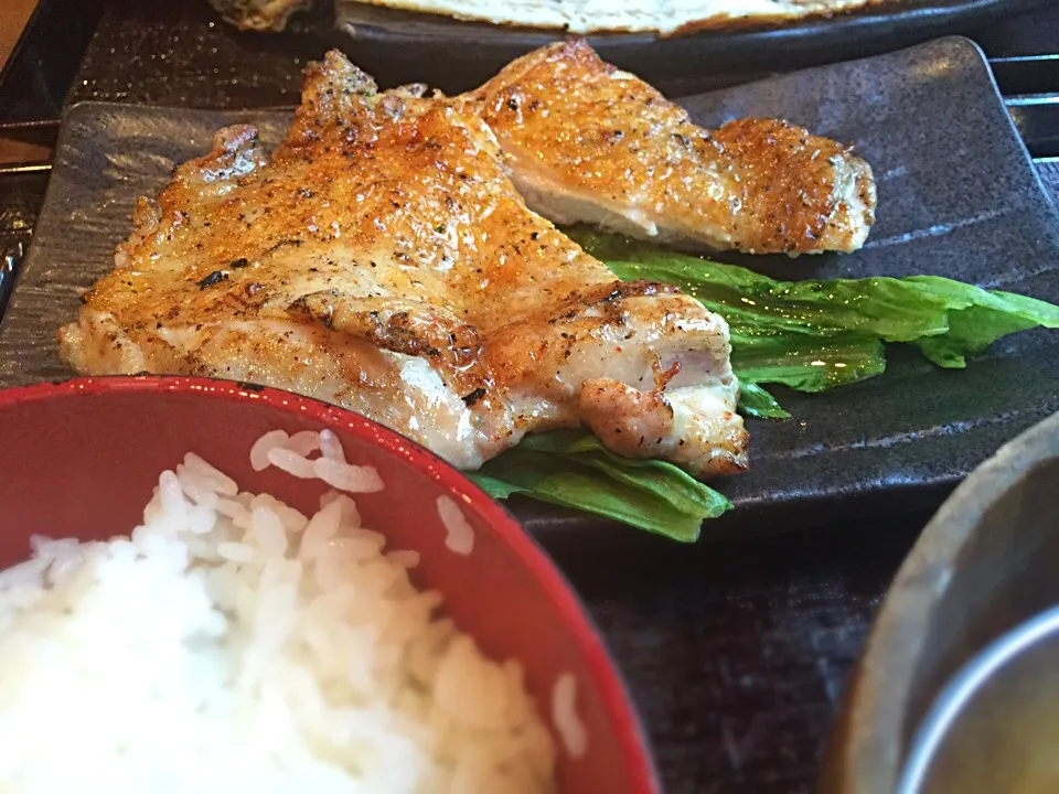 大山鶏もも肉香味炙り定食|hirotomoさん