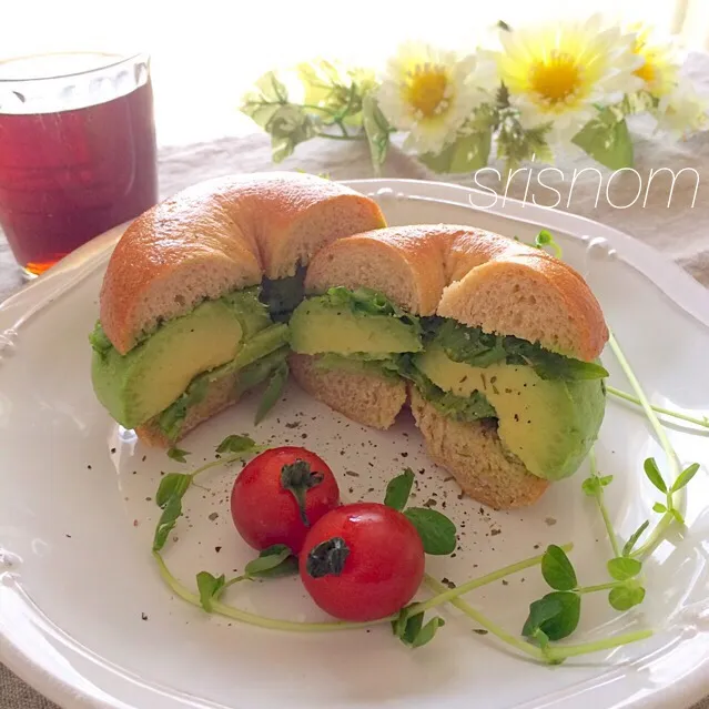 OMちゃんの Chili fravor, hot sandwich(avocado & green leaf)|なおさん