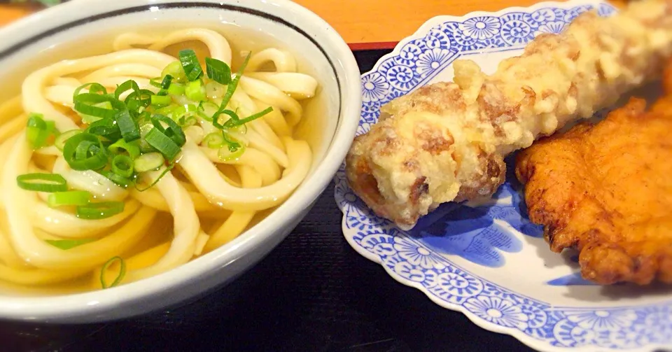 錦糸町で美味しい讃岐うどんを頂きました。ひやあつに、ちくわととり天(^^)|ギムレットさん