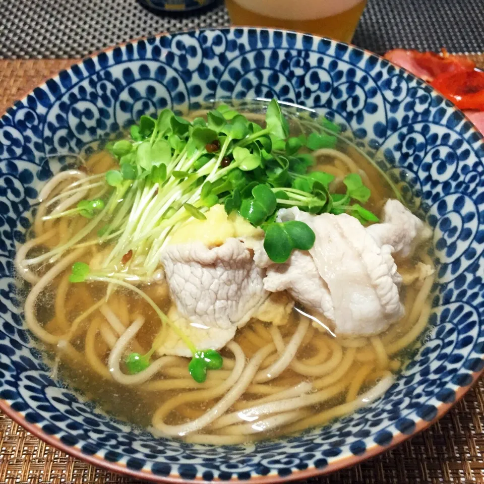 豚シャブのあったかいお蕎麦|さちさん