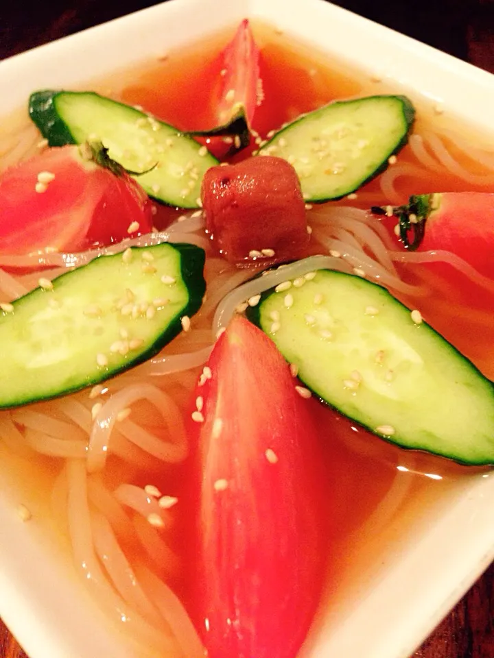 Snapdishの料理写真:🍅トマト冷麺🍅|らんさん