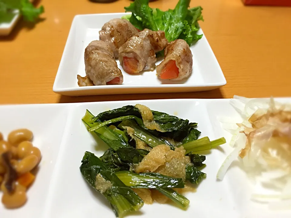 Snapdishの料理写真:トマトの肉巻き|momoさん