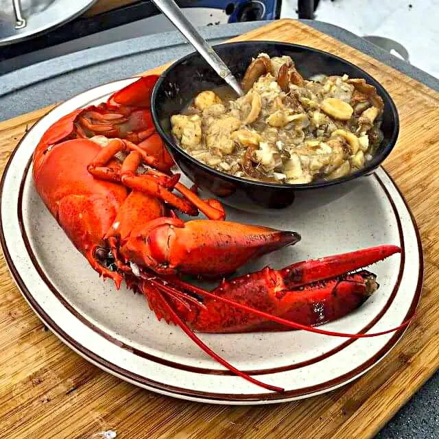 lobster with cod chowder|CHUENCHAIさん