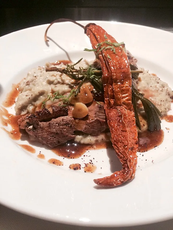 Duck magret and eggplant pure|noe rodriguezさん