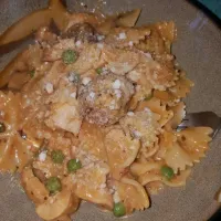 Snapdishの料理写真:chicken, sausage and pea Farfalle!!!|Ashle Carpenterさん