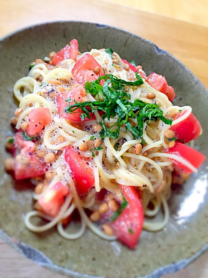 Tomato&Natto pasta|Michiyo Iwaharaさん