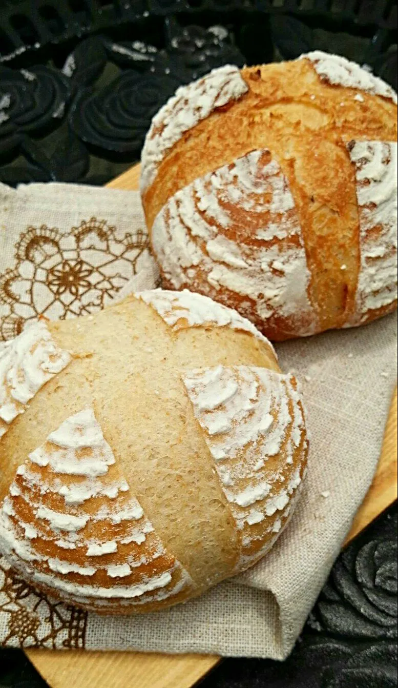 Snapdishの料理写真:btnonちゃんの湯種で時短カンパーニュ🍞|高野裕子さん