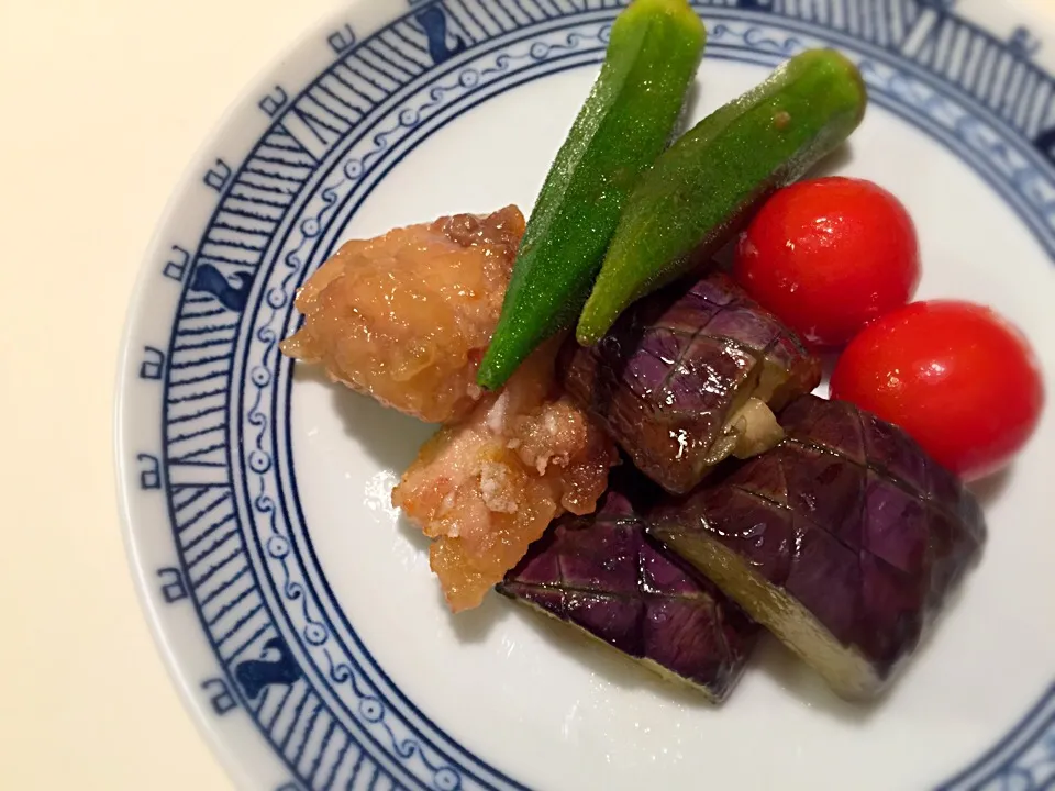 鶏と野菜の揚げ焼き浸し|黒猫飲茶さん