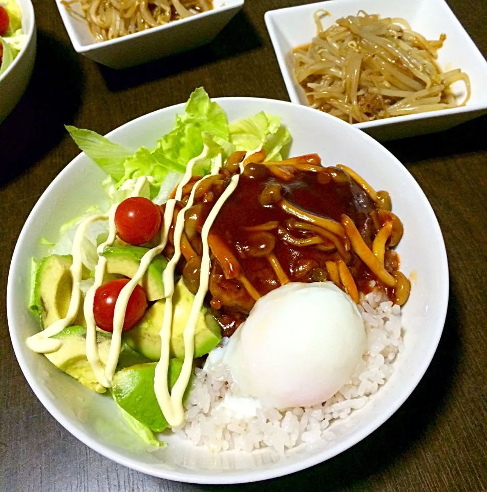 Snapdishの料理写真:ロコモコ丼♬|ちゃこさん