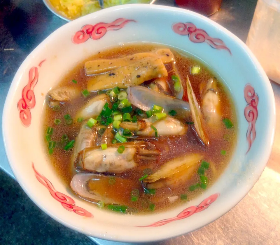 マテ貝ラーメン|草津の屋台　トタン家さん