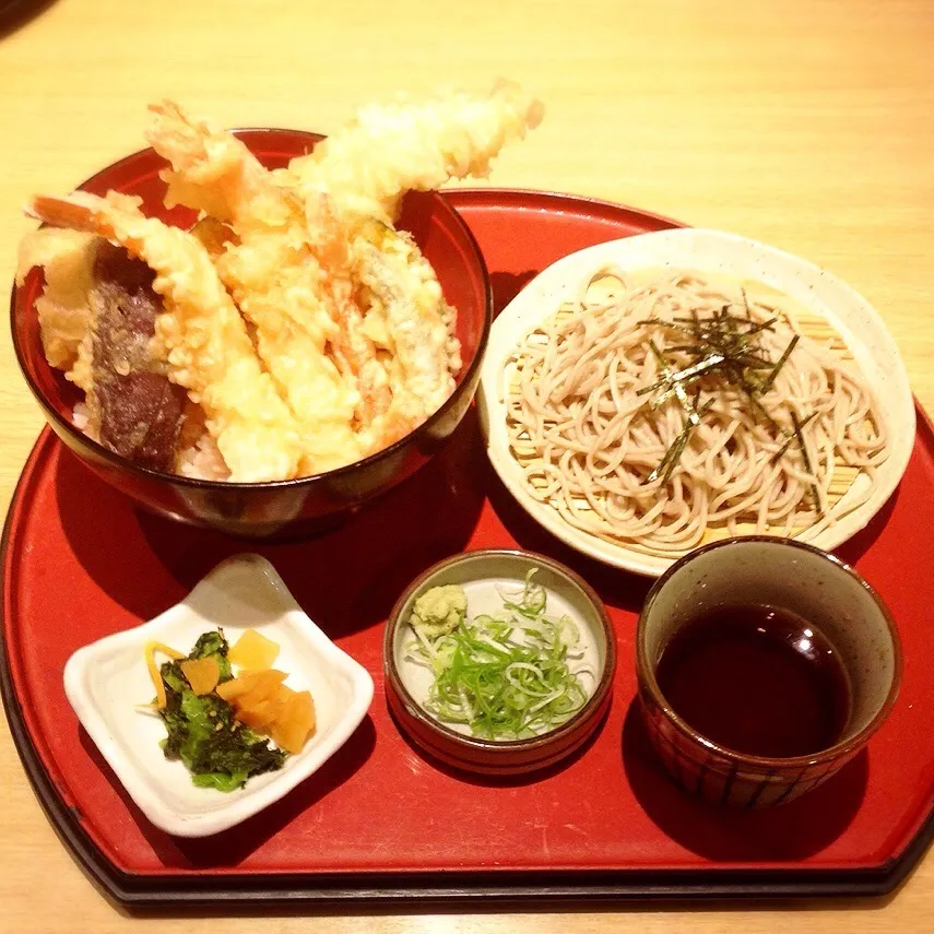 真あなごと夏野菜の天丼とざるそば|美也子さん