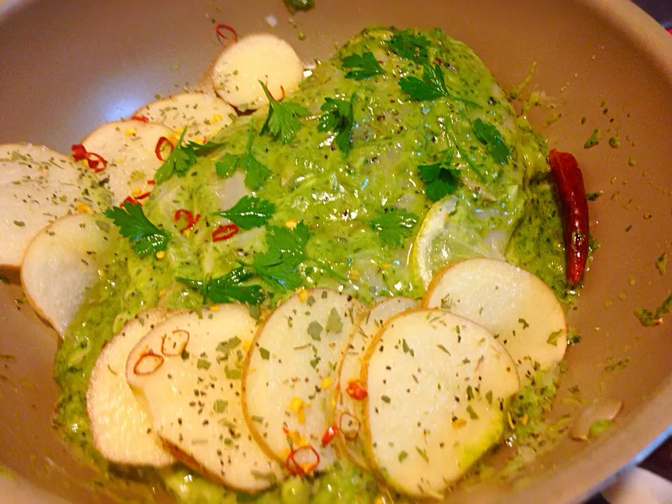 JAGA CHICKEN バジル|Rio T Bollag(里桜)さん