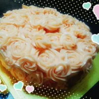 Snapdishの料理写真:薔薇のケーキ|Hatsumi  Ozekiさん