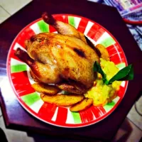 Stuffed Chicken with Mashed Potato - filled with veggie salad|Citaさん