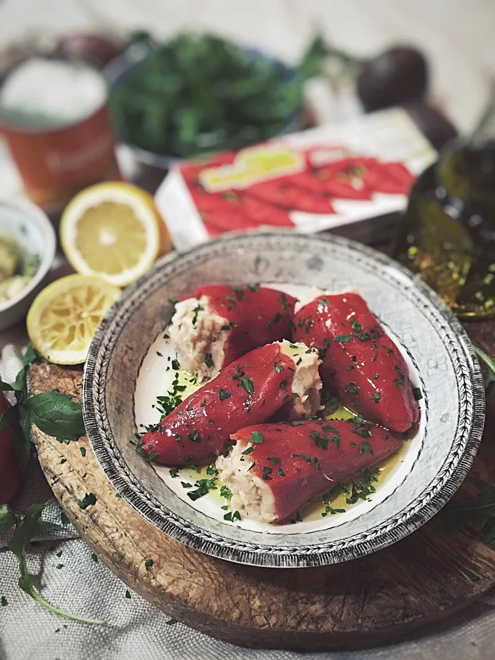 Stuffed peppers with mashed white bean|rick chanさん