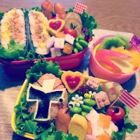 Snapdishの料理写真:ニンニンジャー&おにぎらず弁当♡|CHIHIRO♡さん