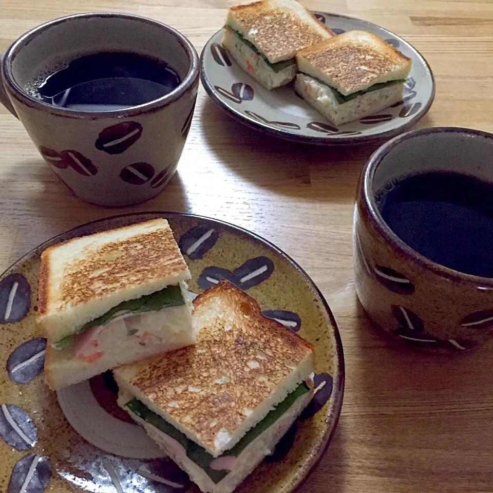 ポテトサラダで ホットサンド|megさん