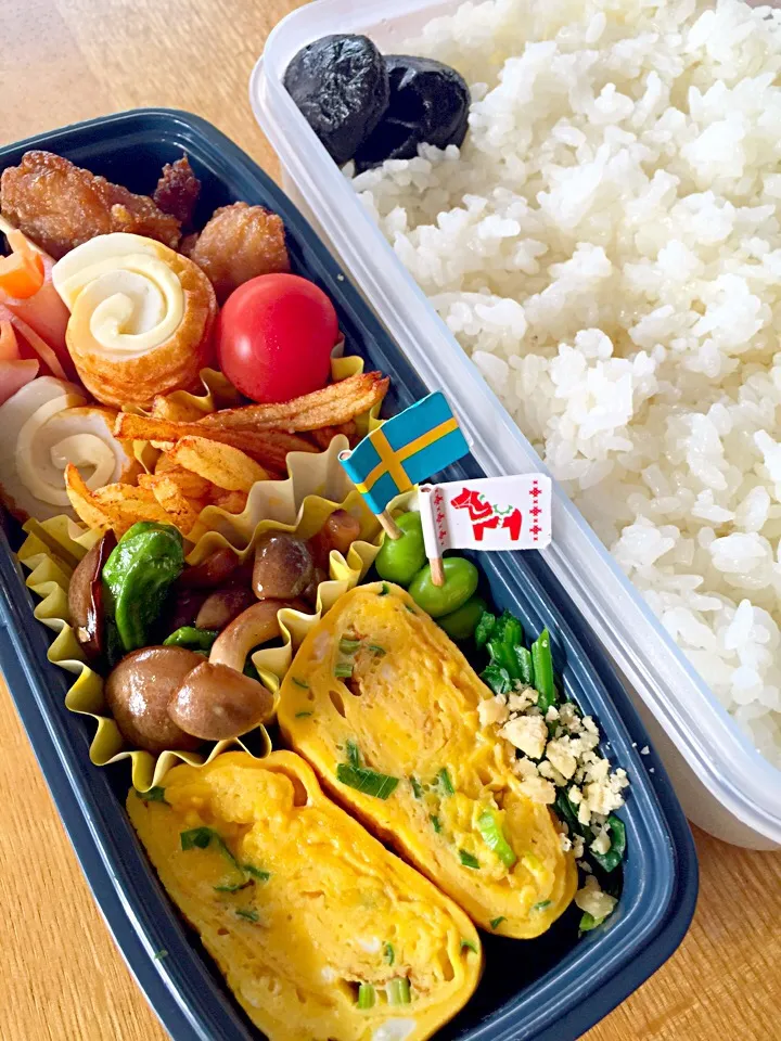 Snapdishの料理写真:高1アメフト息子弁当|misaさん