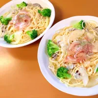 生ハムとお野菜の冷製パスタ|蘭ママさん