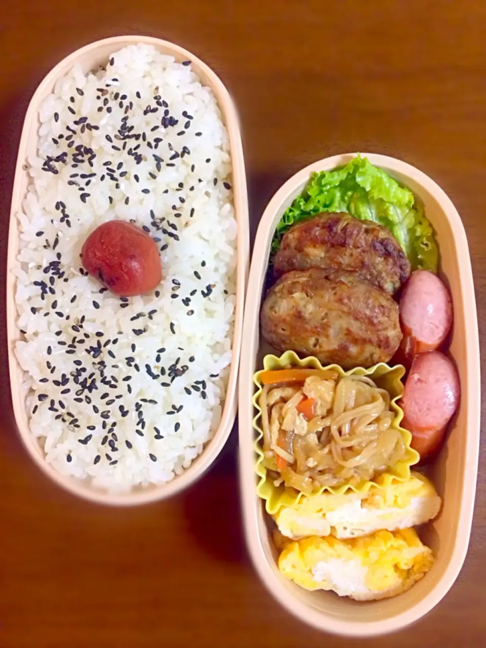 ミニハンバーグ弁当|スヌンピさん