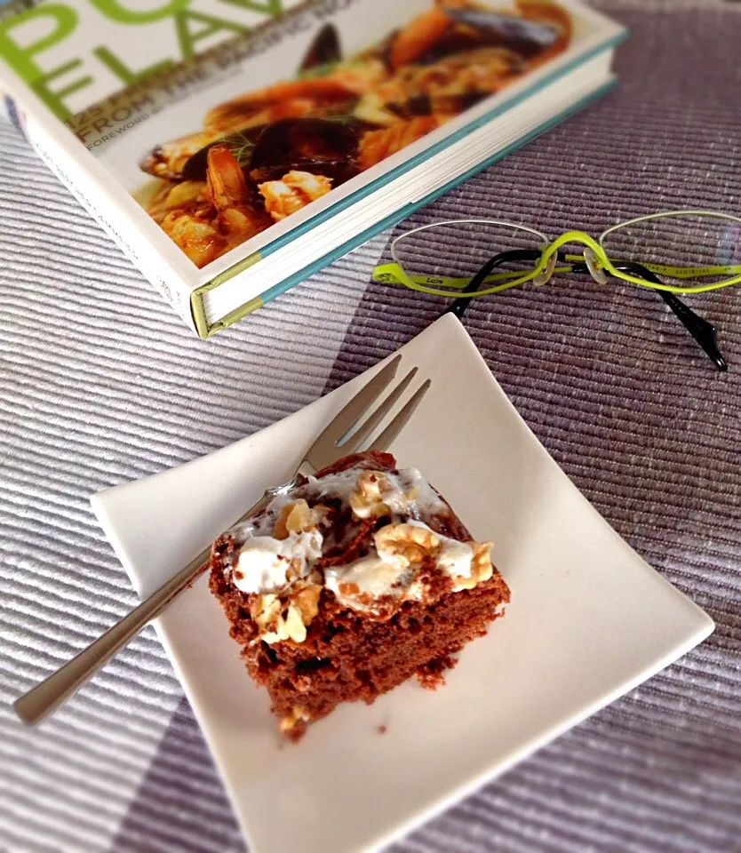 Snapdishの料理写真:It's Tea Time for Rocky Road Brownie ! Life is Good 🙏🏼|💖 ジジ 💖さん