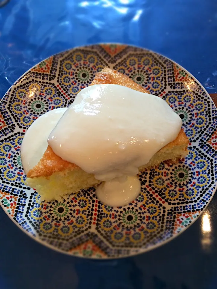 Coconut cake with lemon cream;))|aястасияさん