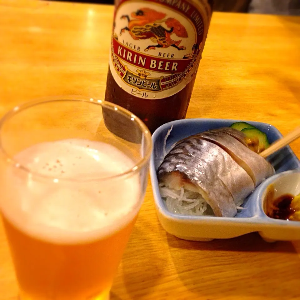 Snapdishの料理写真:いつもの立ち飲みでキズシ|nao子さん