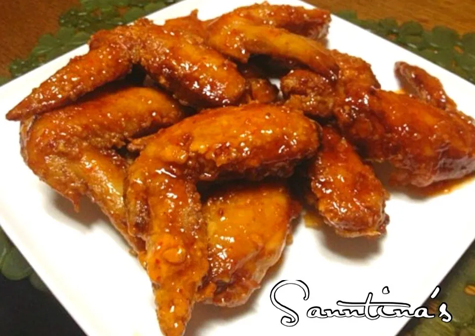 ✨SPICY  BUFFALO WINGS😋スパイシーバファローウイングス...甘辛の手羽先です...🍺ビールに合います😊✨|🌺Sanntina🌺さん