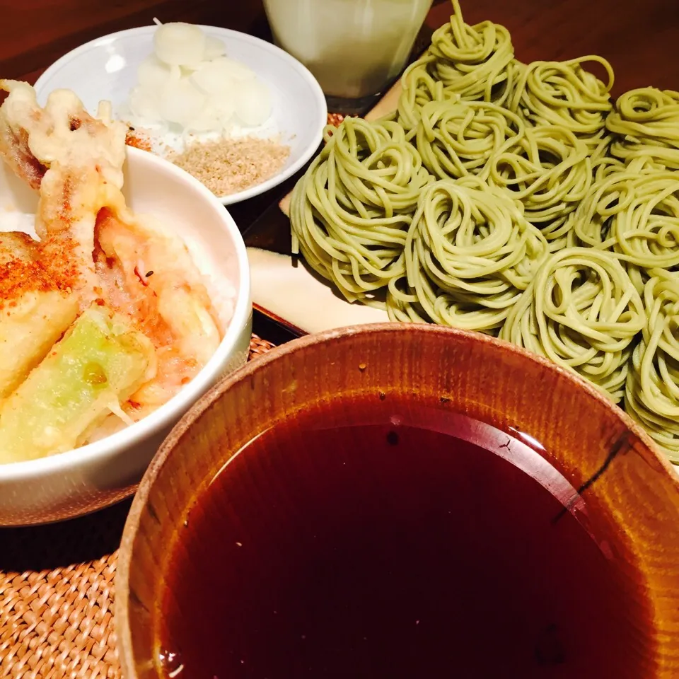 茶蕎麦&天丼🍤|KAZUTOさん