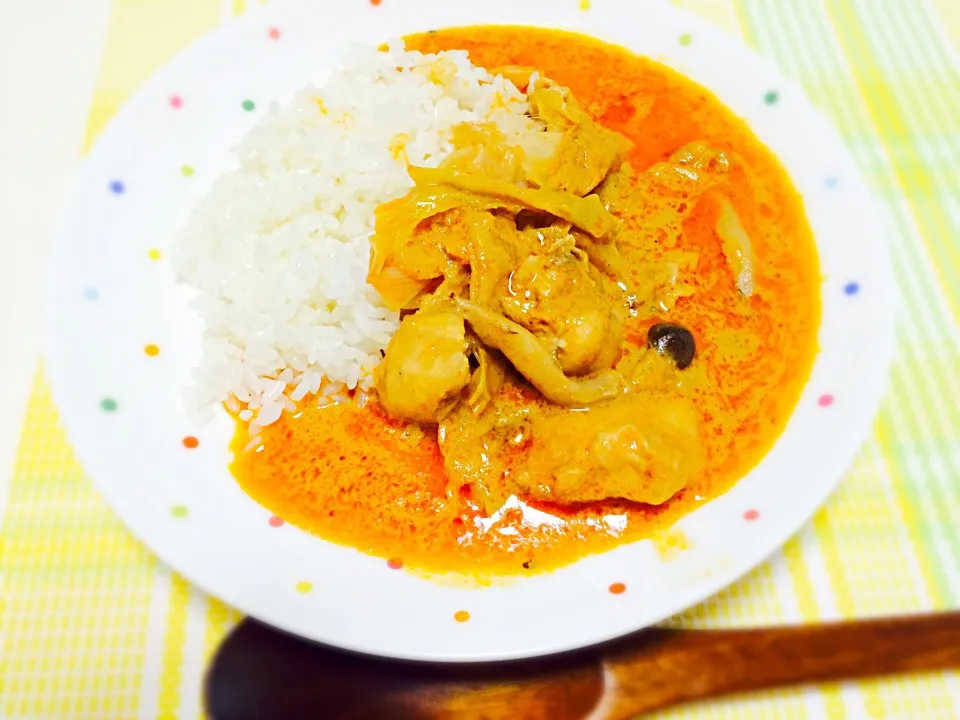 Snapdishの料理写真:ココナッツチキンカレー|こあらさん