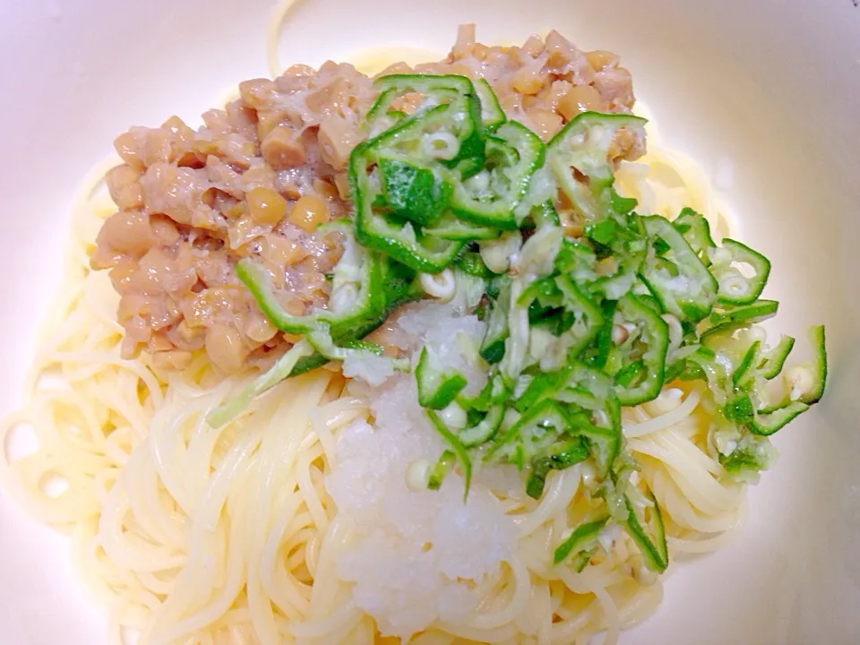 おろし納豆卵麺|タカパパさん