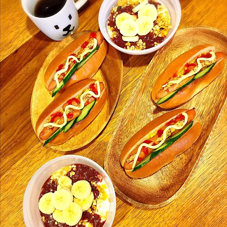 Snapdishの料理写真:朝メシ〜🍴|まんぞーさん