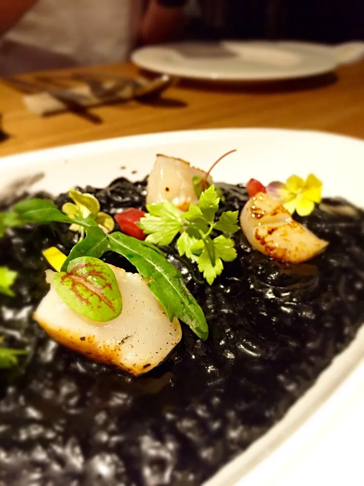 Scallops Squid Risotto|Sam: photos by iPhoneさん