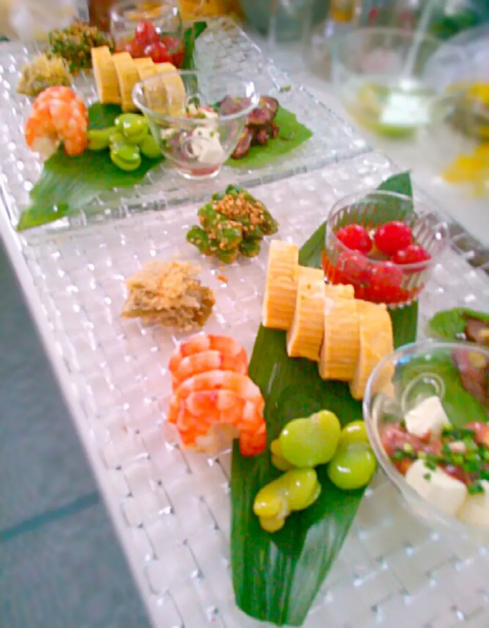 Snapdishの料理写真:1歳の誕生日を、彩り豊かな食材を使ってお祝い♪～前菜　風の香(季節の食材を使って６品)～|マイシェフさん