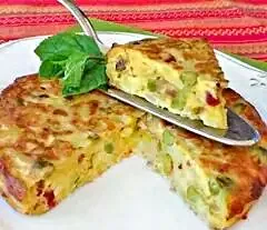 Snapdishの料理写真:Vegetable omelette/Tortilla de verduras|erreta (euskadi)さん