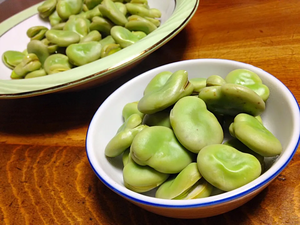 そら豆の塩茹で|愛子さん