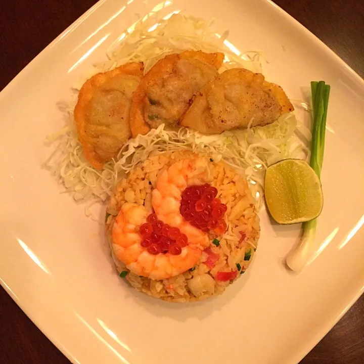 Gyoza Crab Meat Fried Rice|みいさん