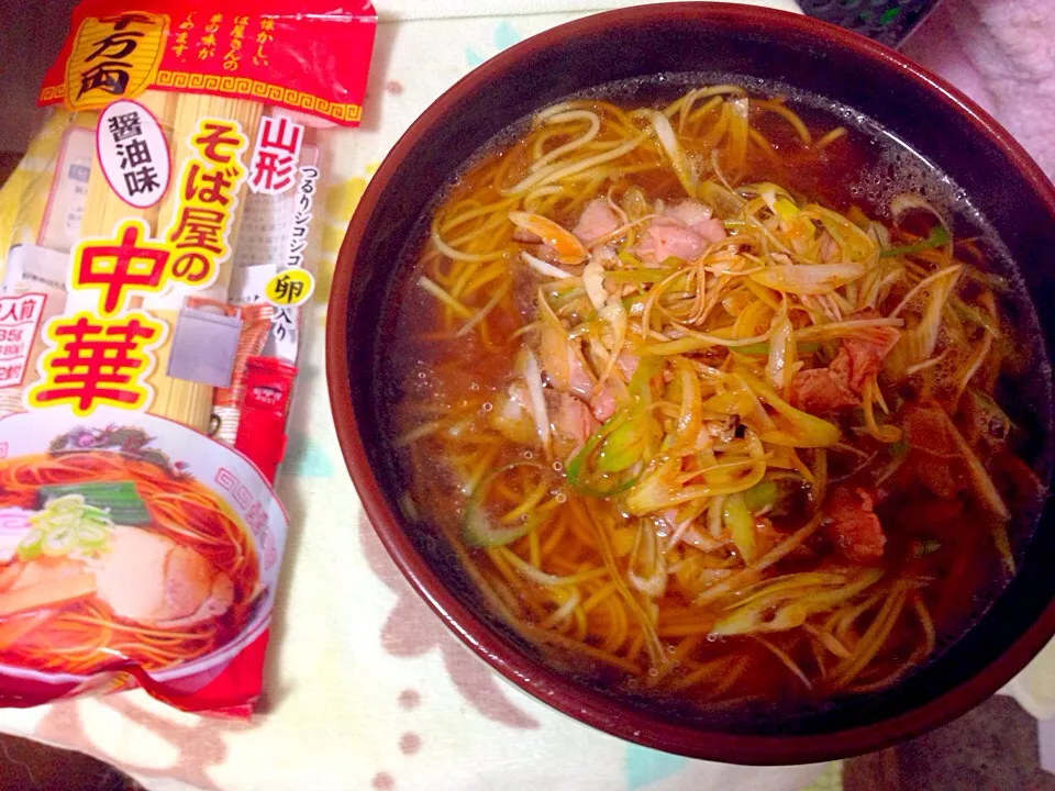 究極即席麺でネギチャーシュー麺|ちゅら夏さん