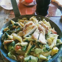 Snapdishの料理写真:Santa Fe Chicken Pasta Combo #Pasta #Chicken #veggies|Melanie Habbenさん