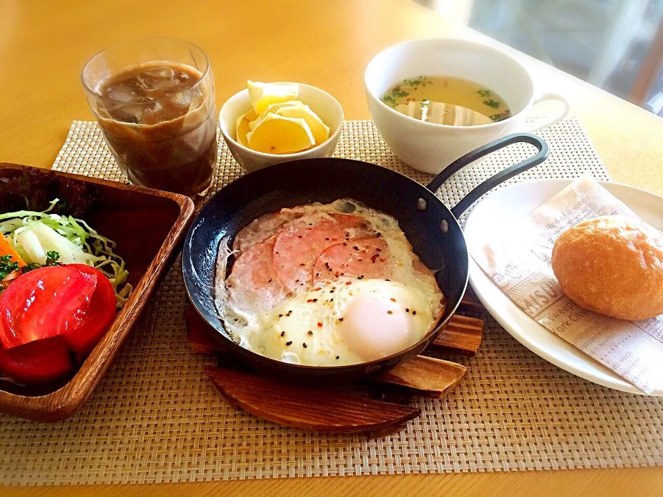 Snapdishの料理写真:朝ご飯はレンジでチン♪のスープから|ポンポコたまこさん