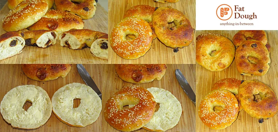 Cinnamon Raisin, Sesame Seeds & Salted Garlic Bagels #Bagel|Daniel Limさん